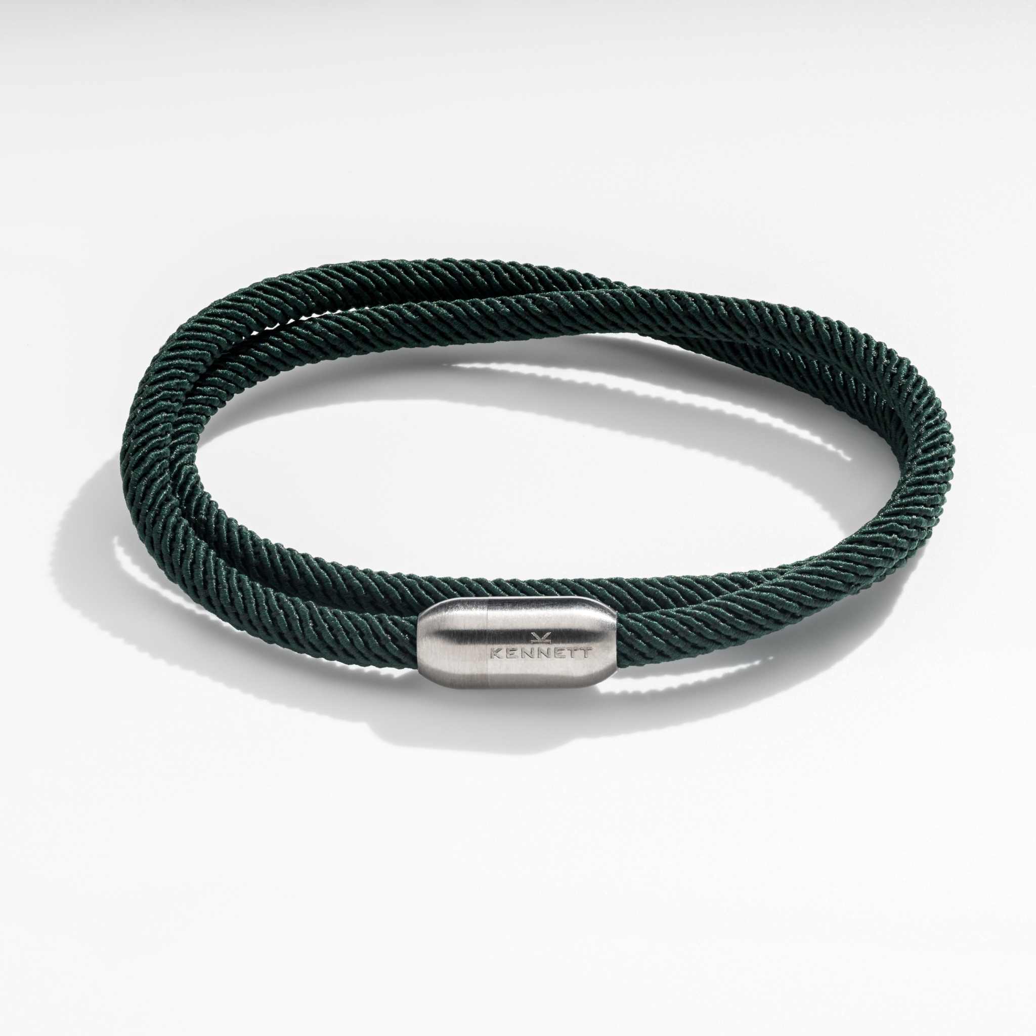 Green Double Wrap bracelet by Kennett