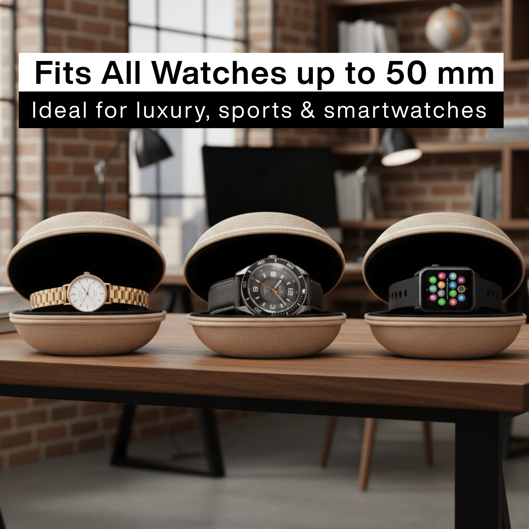 Gold Single Watch Travel Case – Protective & Travel Friendly watchcaseKennett Great Britain