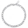 Kennett Figaro Chain Bracelet 5mm Silver - polished stainless steel bracelet with Figaro link chain