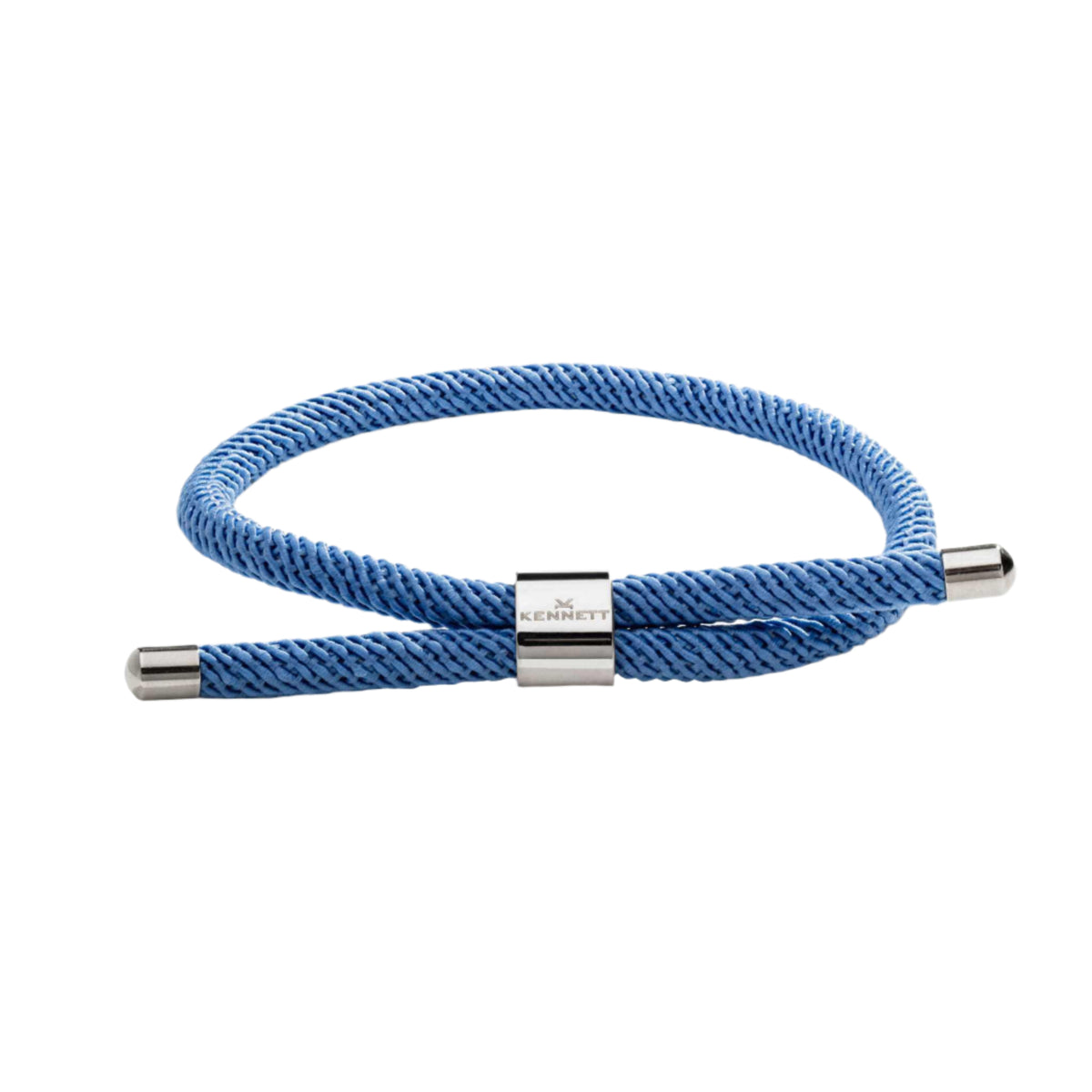 Kennett Adjustable Nylon Cord Bracelet in Cayman Blue