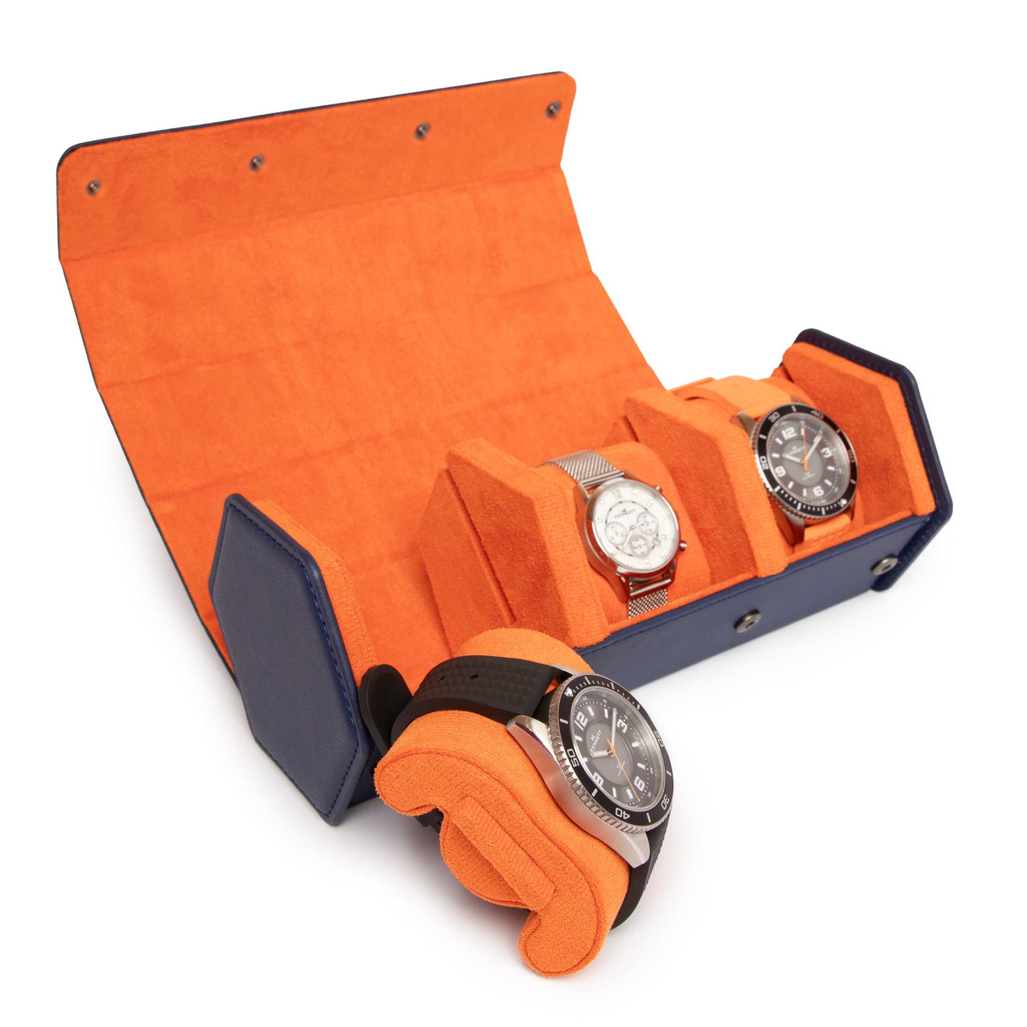 Kennett 3 - Piece Hexagon Watch Case – Dark Blue Kennett Great Britain