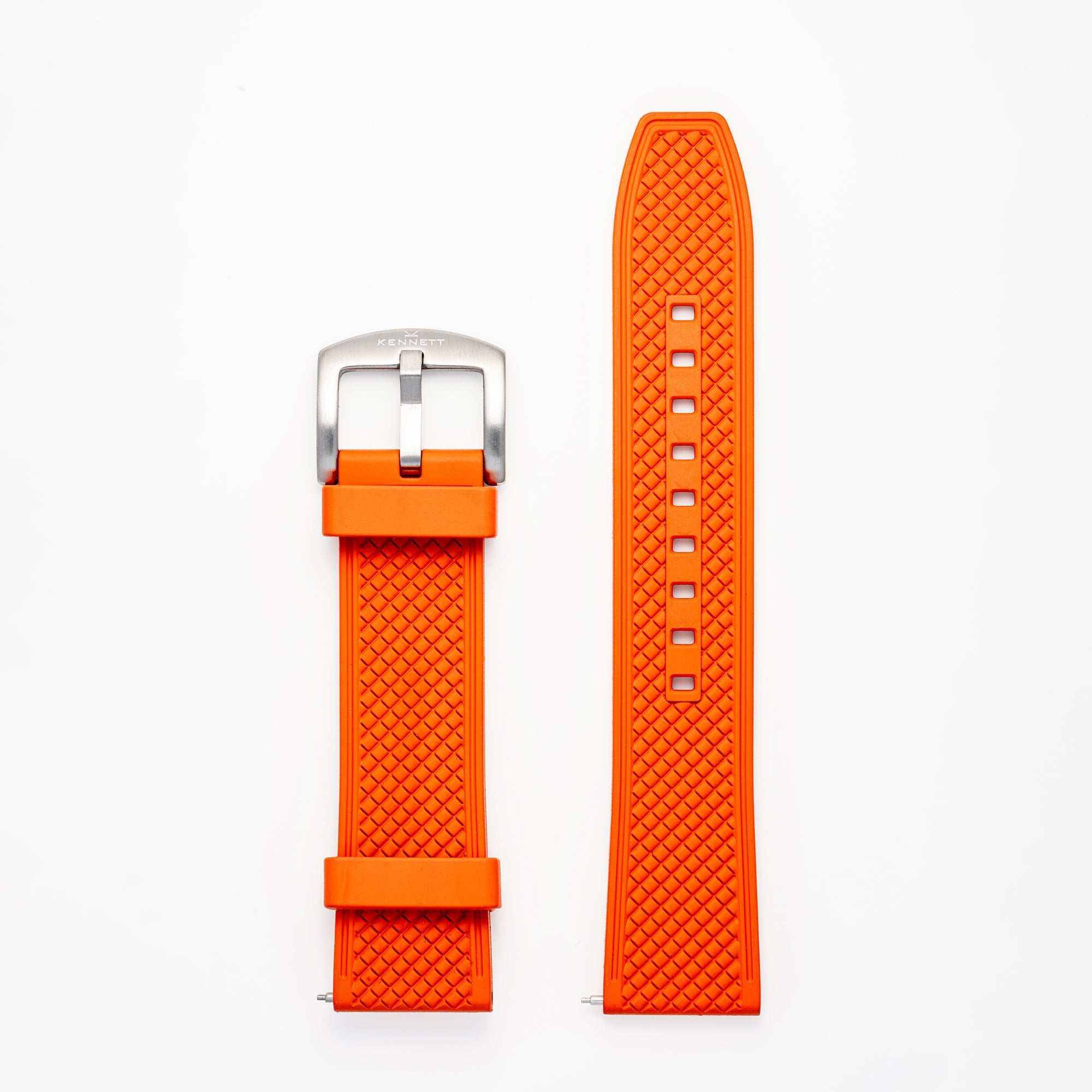 Kennett textured FKM Rubber Watch Strap with Stainless Steel Buckle - 22mm Watch strapKennett Great Britain
