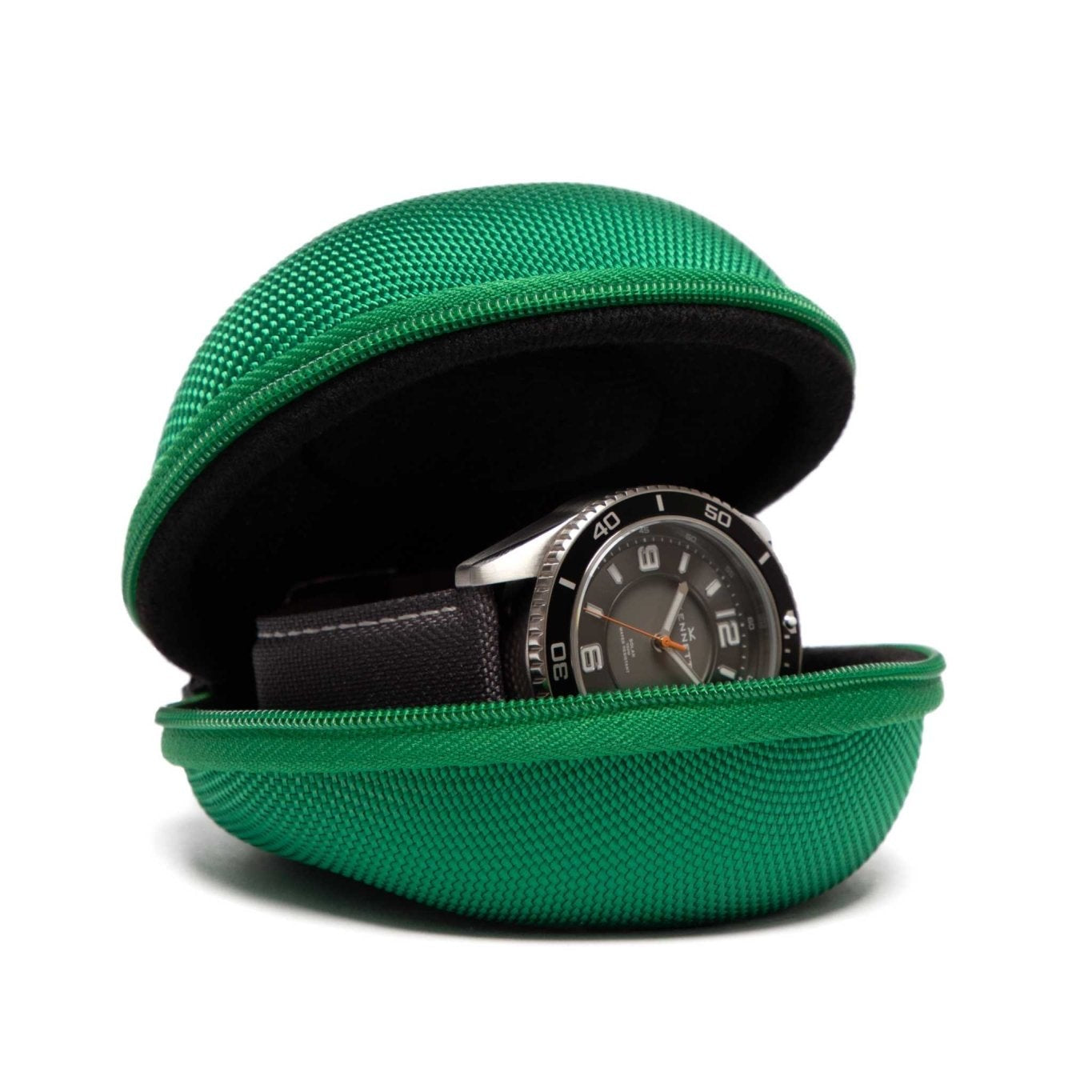 Green Single Watch Travel Case – Secure & Stylish Storage watchcaseKennett Great Britain