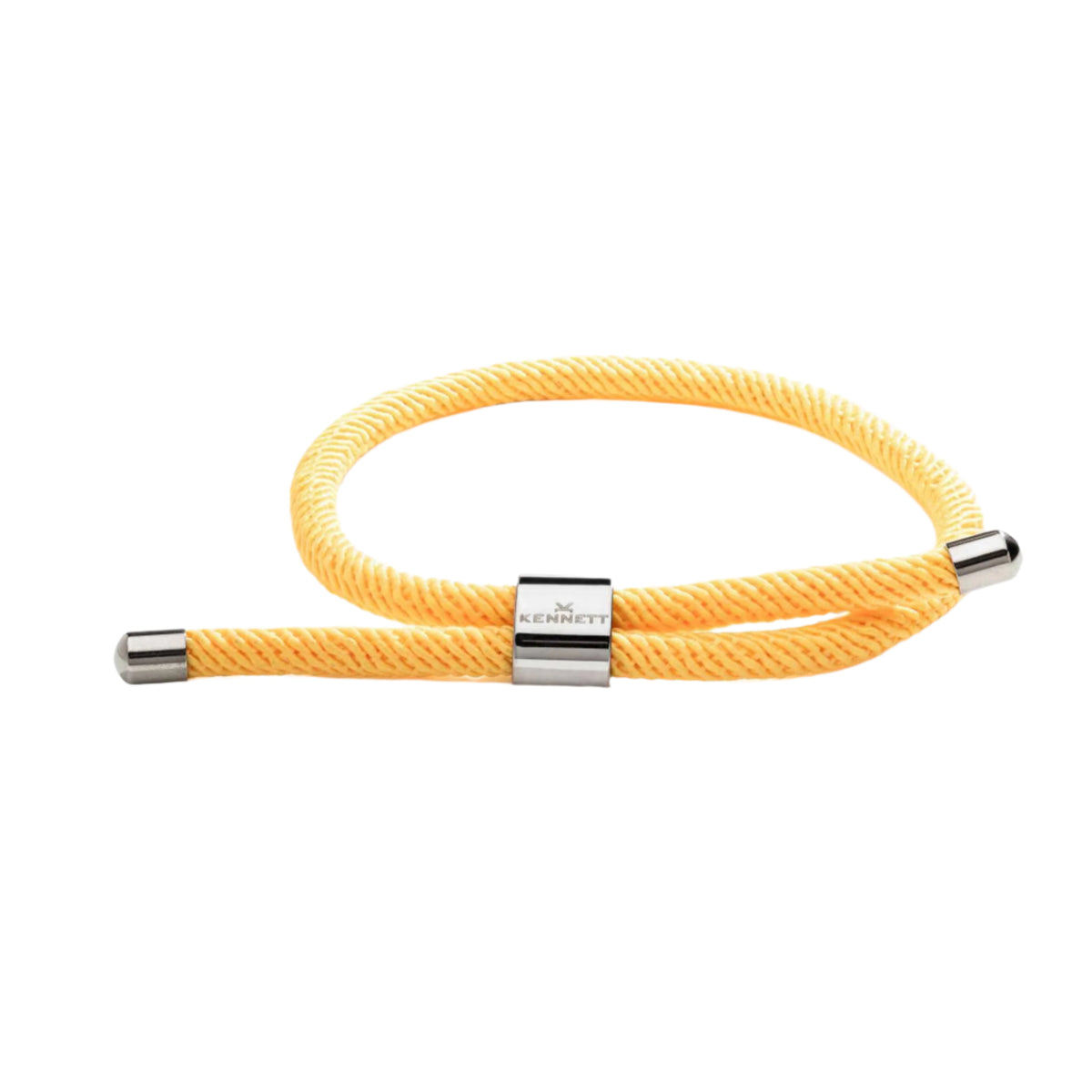 Kennett Adjustable Nylon Cord Bracelet in Scuba Yellow