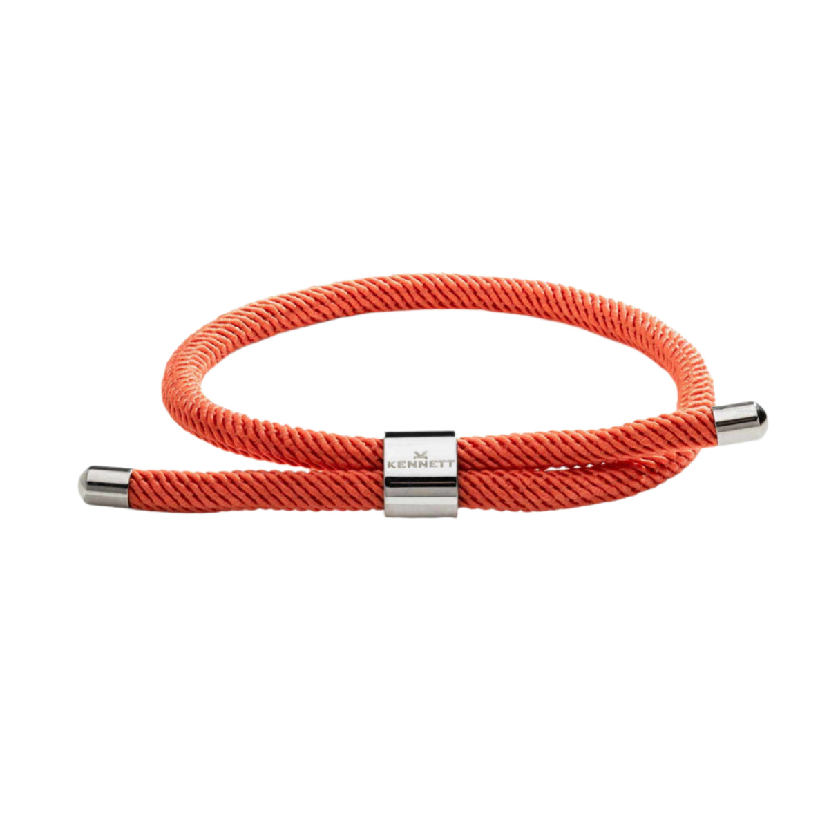 Kennett Adjustable Nylon Cord Bracelet in Yacht Buoy Orange