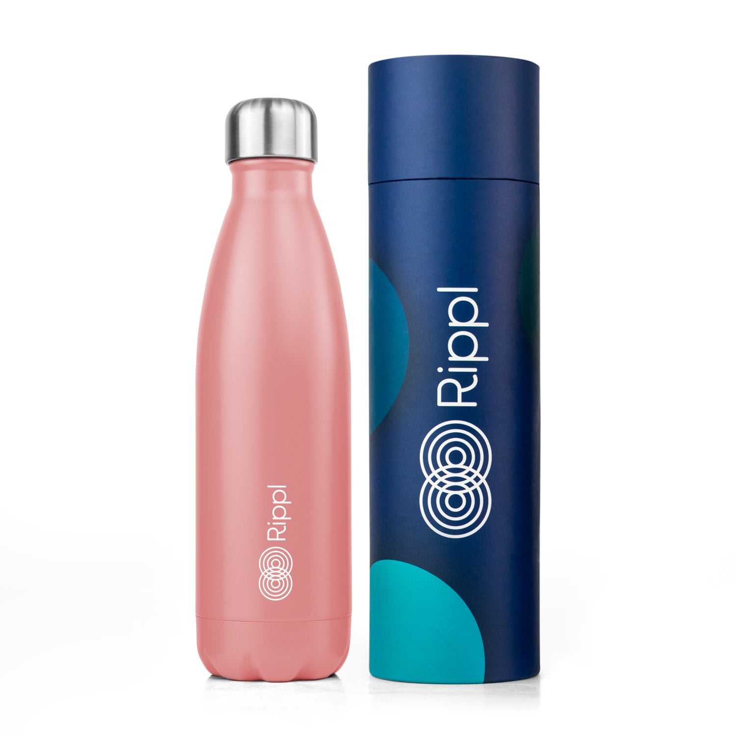 Rippl Pink Water Bottle 500ML Kennett Great Britain