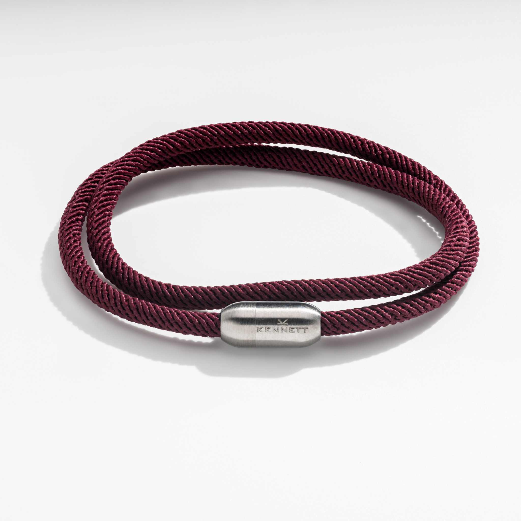 Red Magellan double rope wrap bracelet by Kennett
