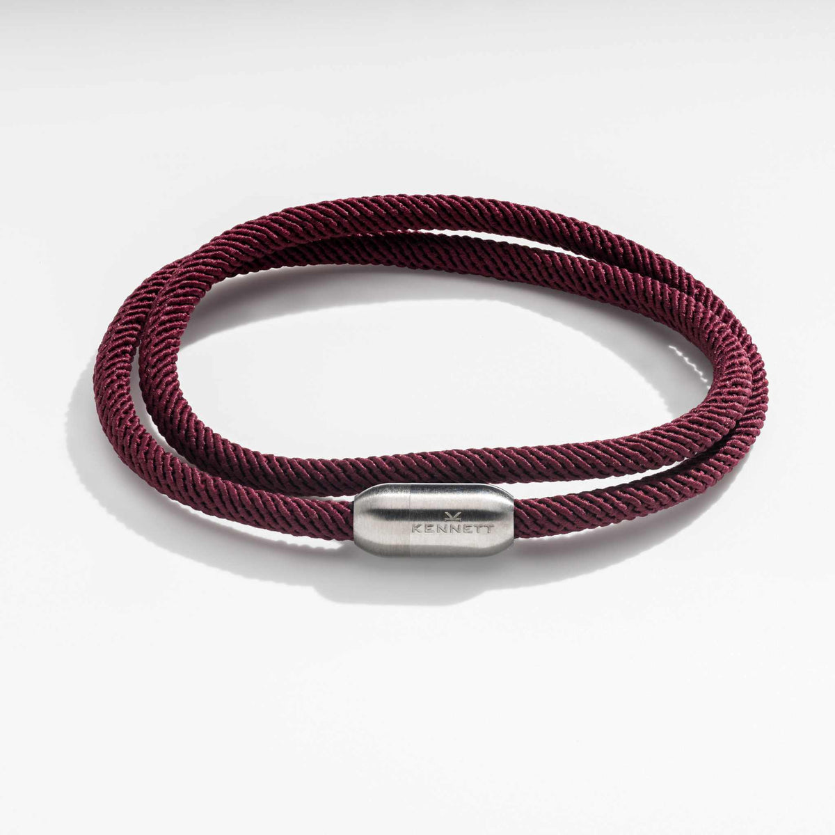 Red Magellan double rope wrap bracelet by Kennett