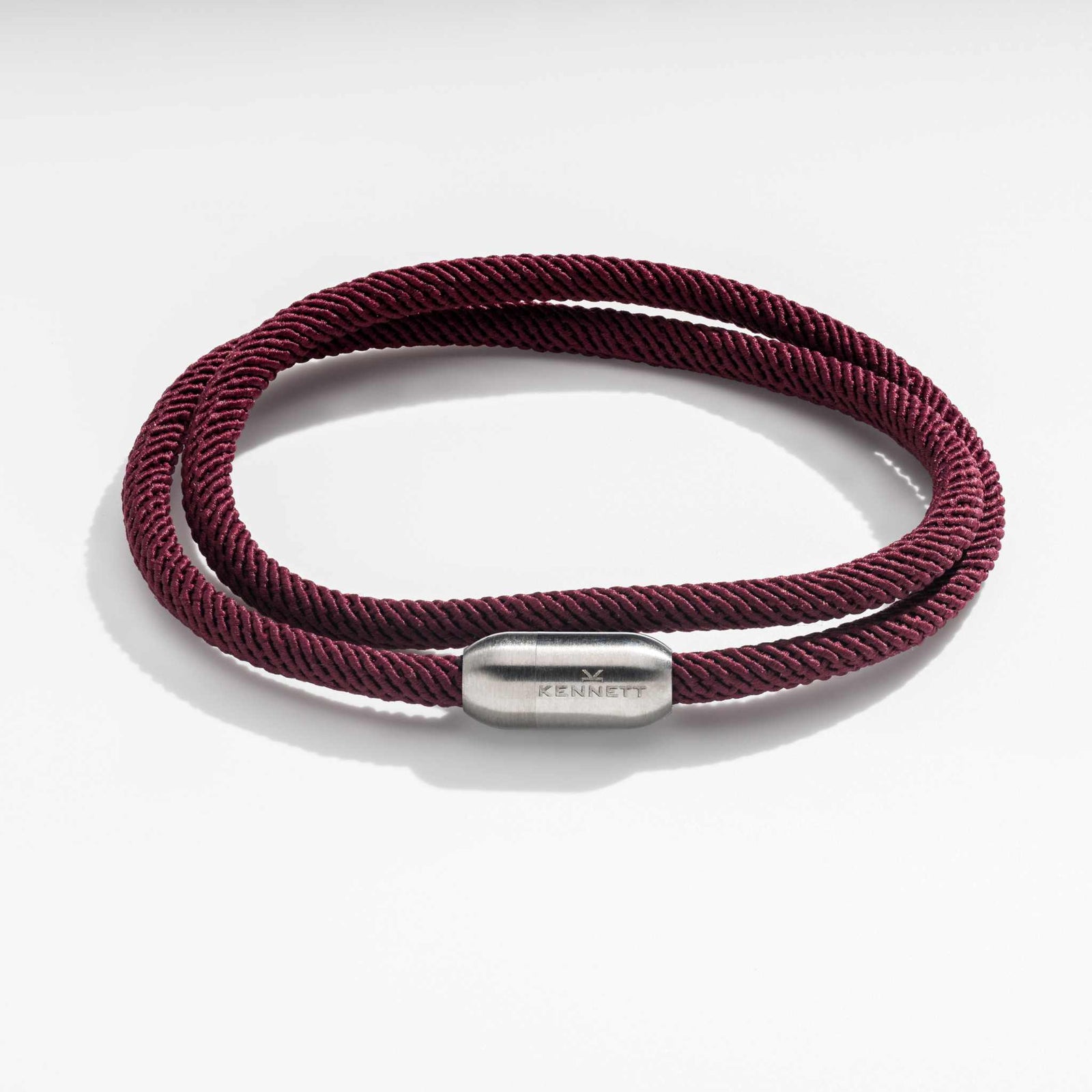 Red Magellan double rope wrap bracelet by Kennett