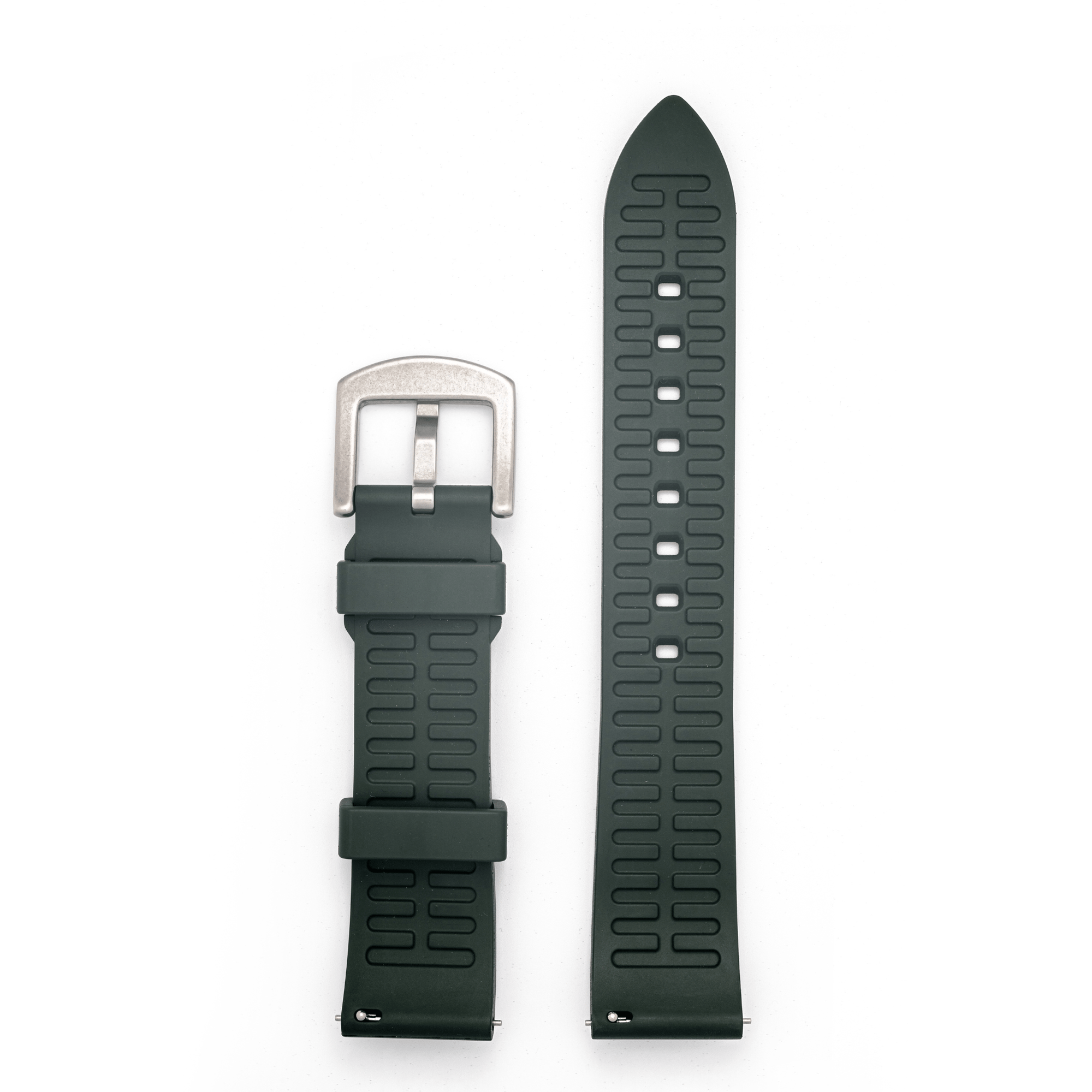 Kennett FKM Rubber Watch Strap 22MM Green Kennett Great Britain