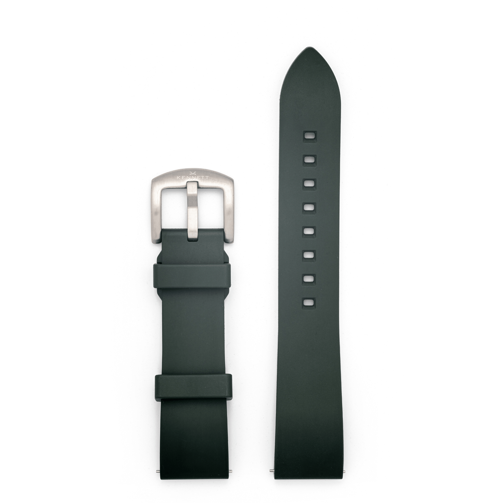 Kennett FKM Rubber Watch Strap 22MM Green Kennett Great Britain