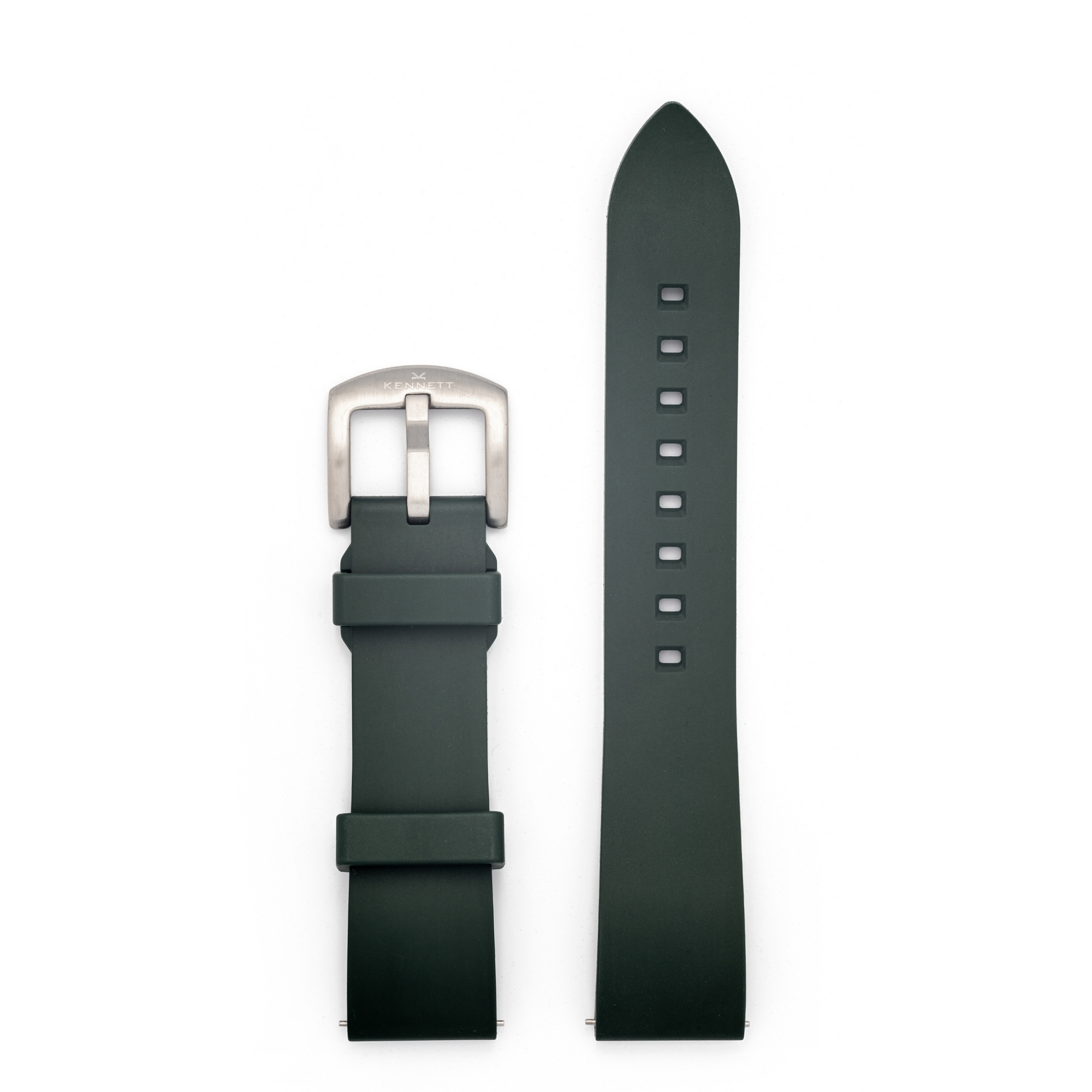 Kennett FKM Rubber Watch Strap 22MM Green