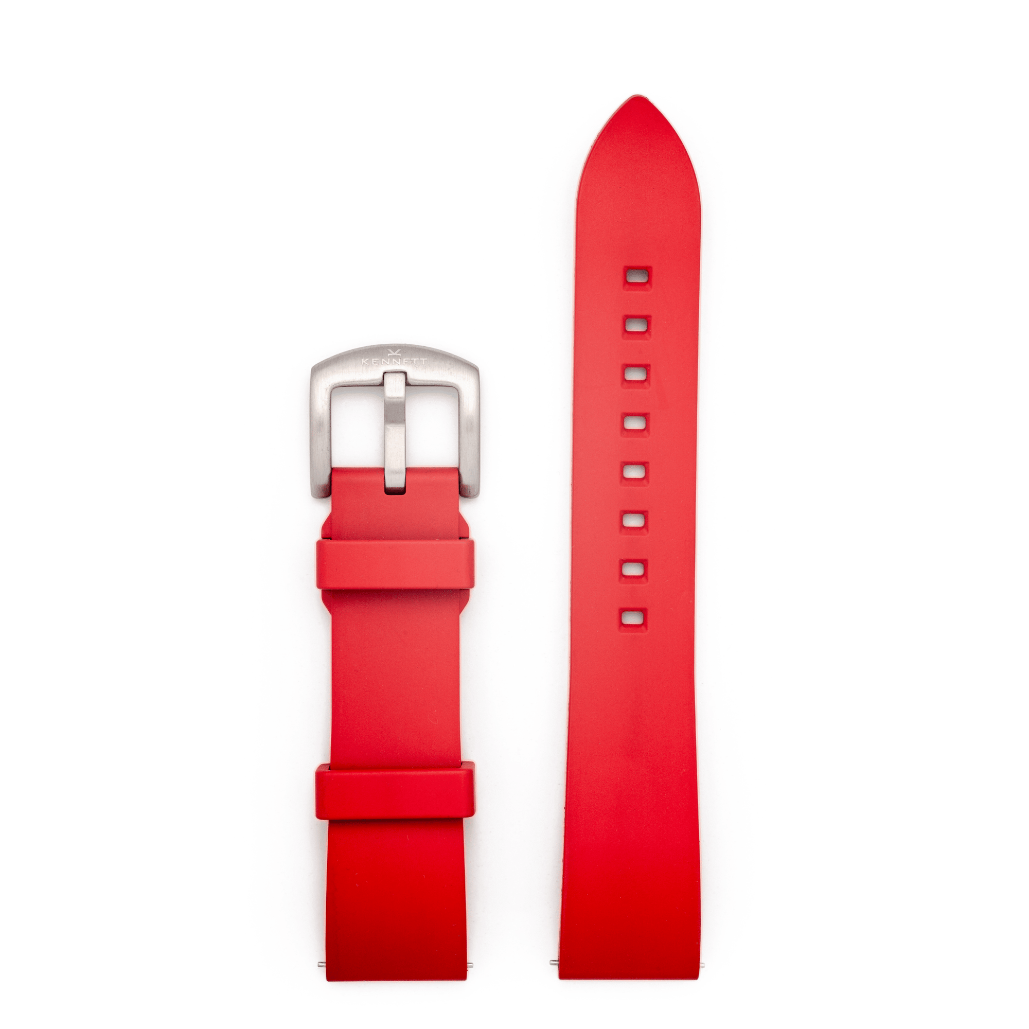 Kennett FKM Rubber Watch Strap 22MM Red Kennett Great Britain