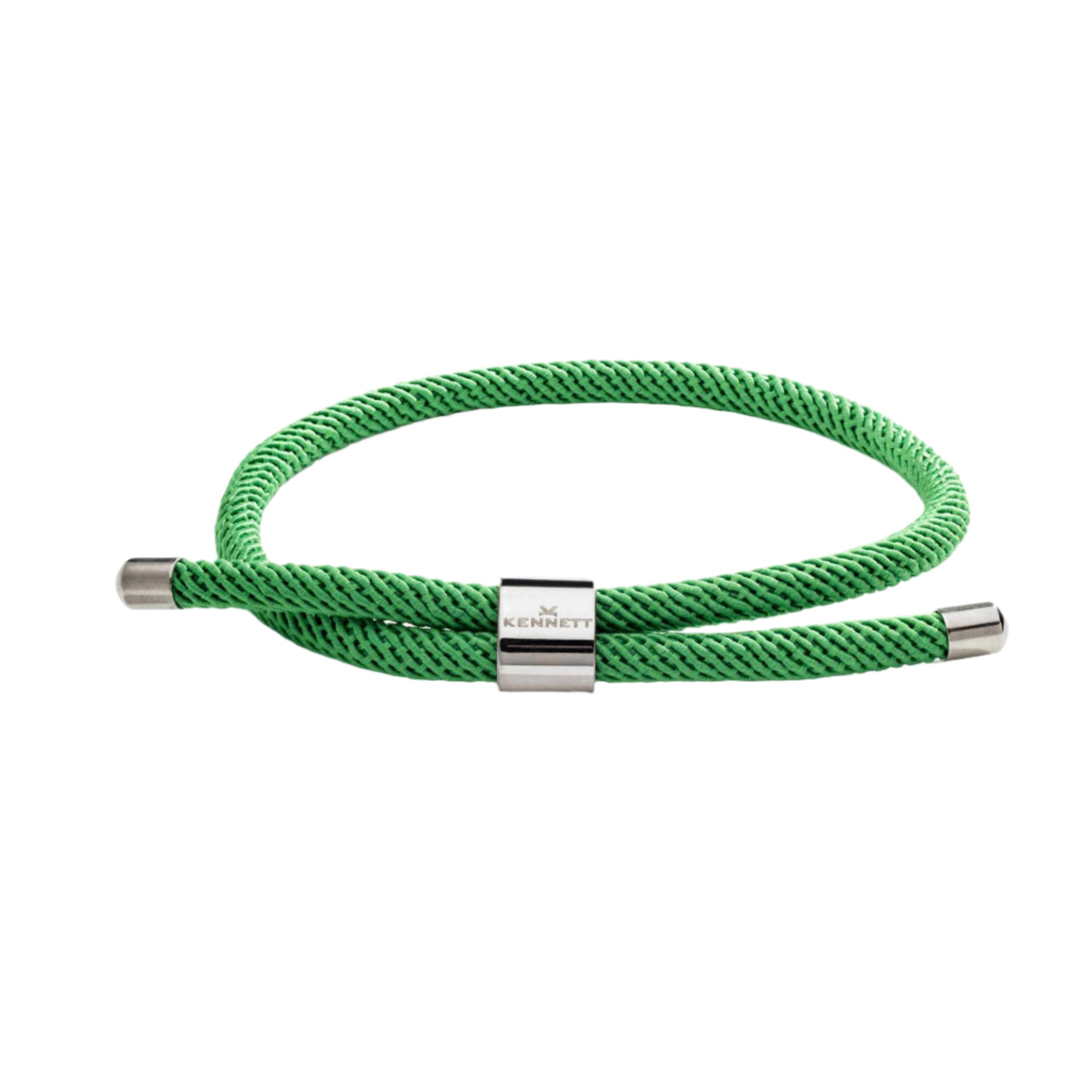 Adjustable Unisex Nylon Cord Bracelet Court Green Bracelet Kennett Great Britain