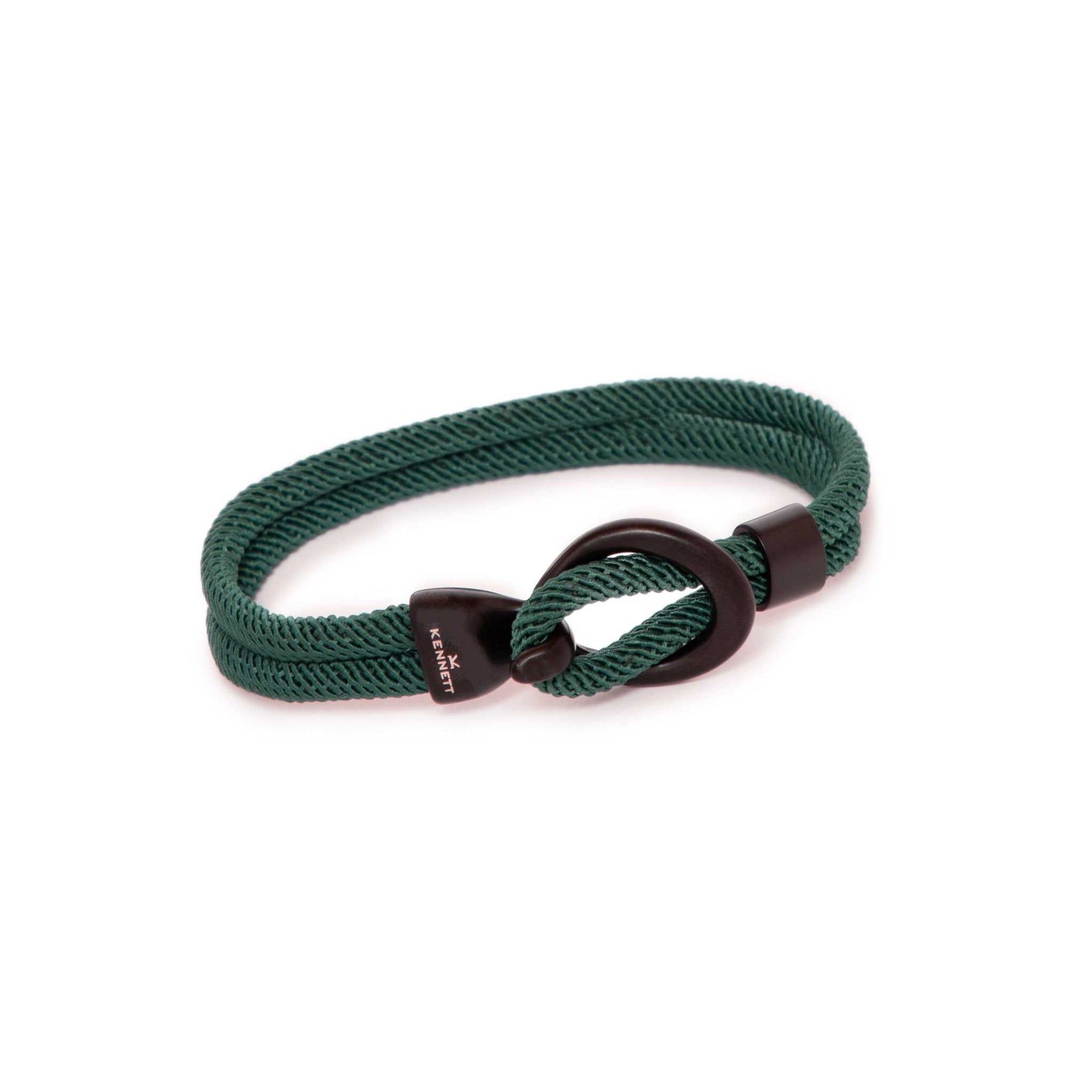Kennett Ventana Bracelet – Black Stainless Steel Rope Cord Bracelet Kennett Great Britain