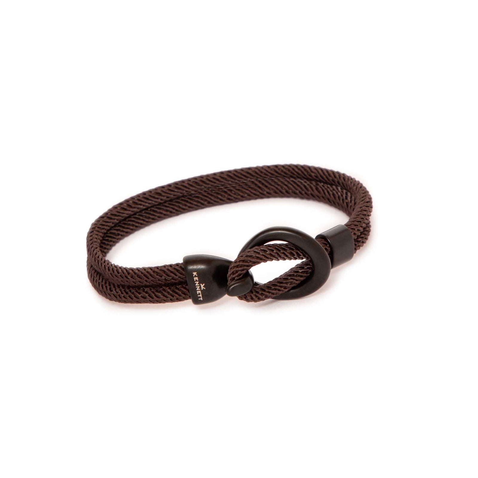 Kennett Ventana Bracelet – Black Stainless Steel Rope Cord Bracelet Kennett Great Britain