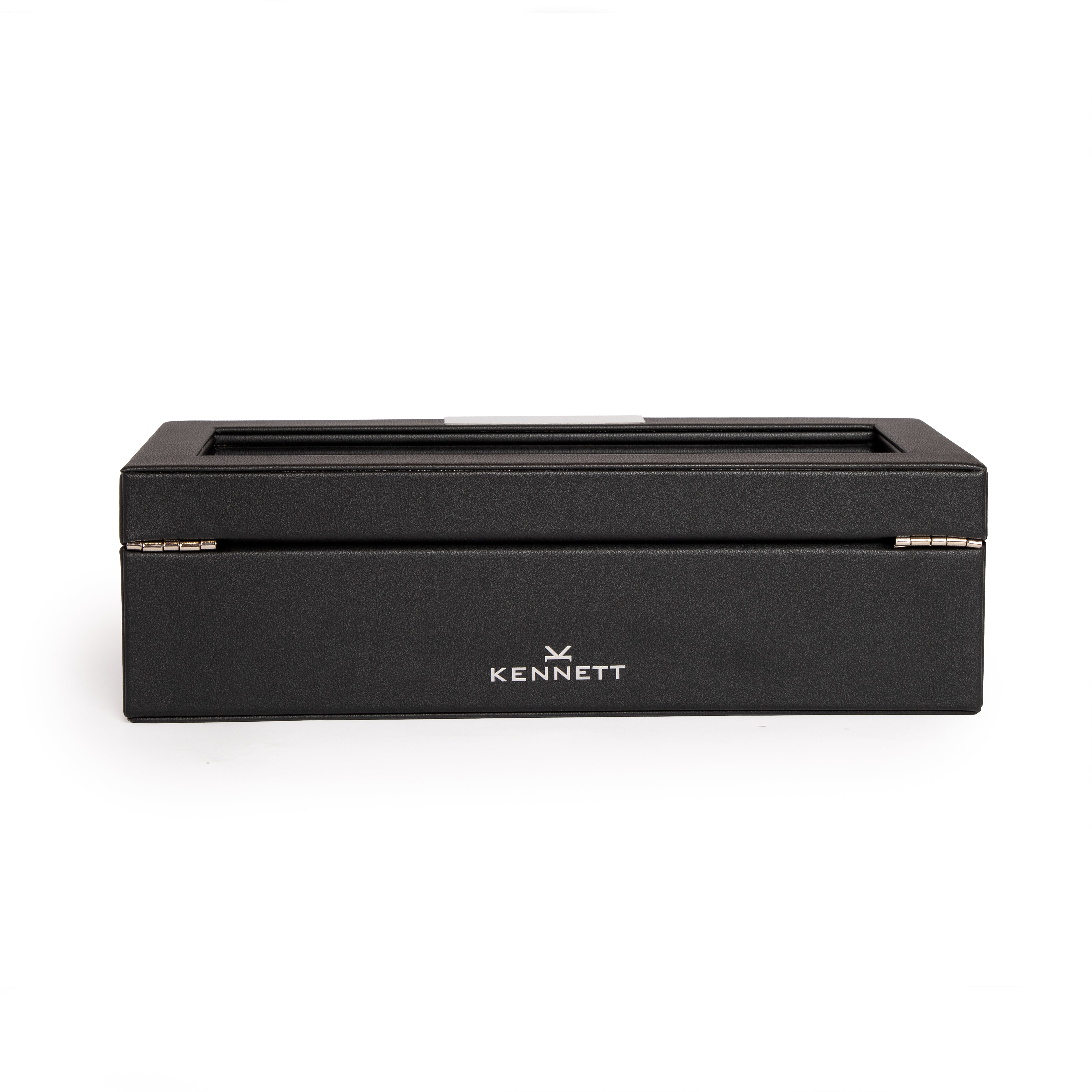5 Slot PU Leather Watch Box – Black Organizer