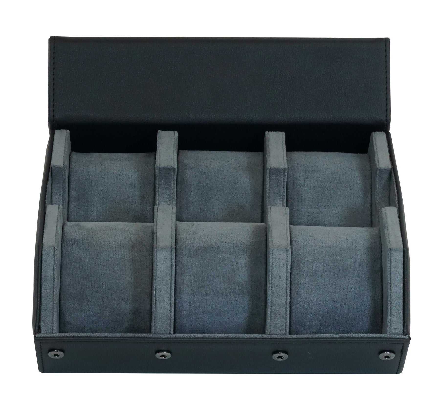 Kennett 6 Piece Hexagon Watch Case Black PU Leather Kennett Great Britain