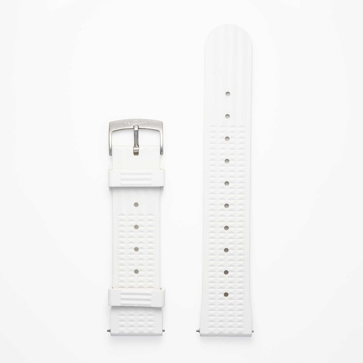 Kennett FKM Rubber Watch Strap with Stainless Steel Buckle - 22mm Waffle Texture Watch strapKennett Great Britain