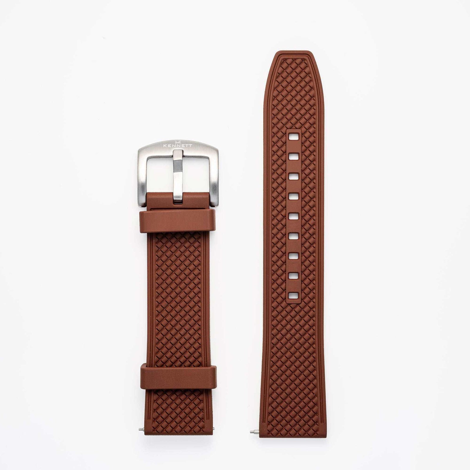 Kennett textured FKM Rubber Watch Strap with Stainless Steel Buckle - 22mm Watch strapKennett Great Britain