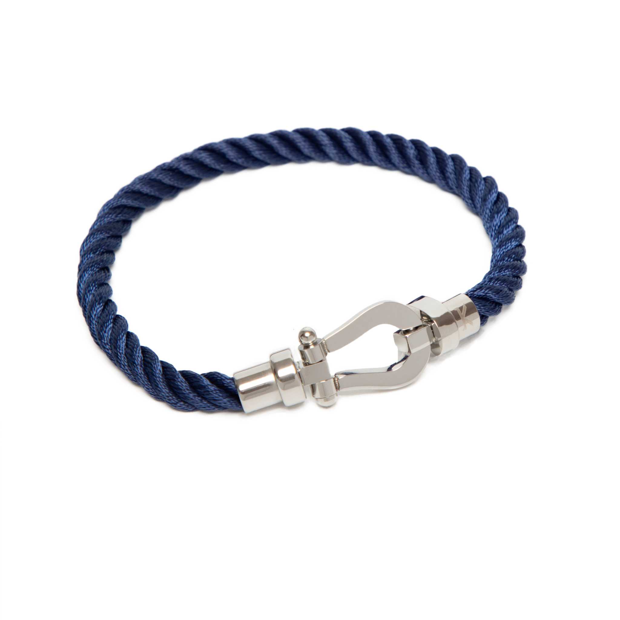 Kennett Cervo Bracelet – Blue Rope & Silver Steel BraceletKennett Great Britain