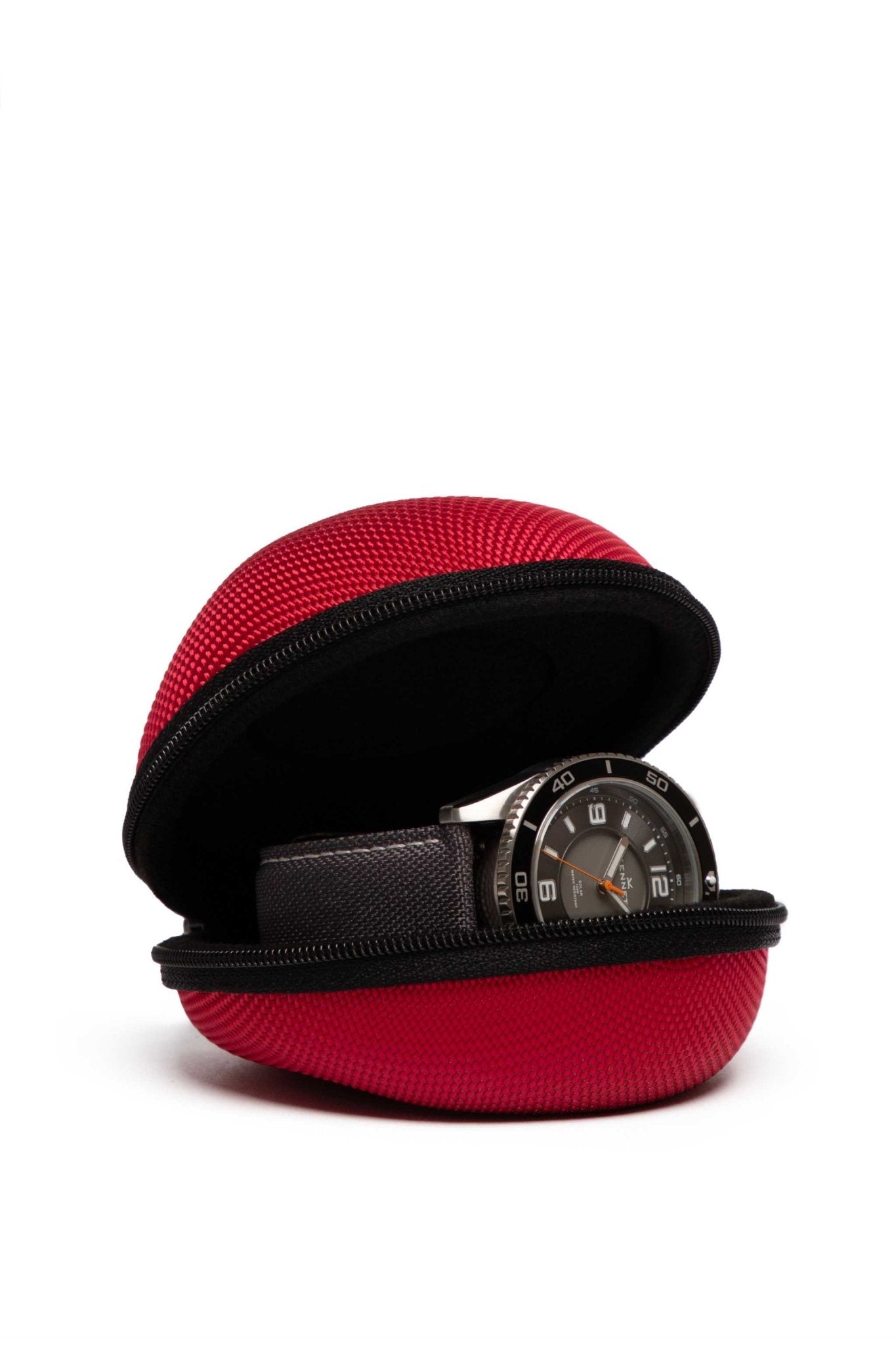 Red Single Watch Travel Case – Bold, Secure & Stylish watchcaseKennett Great Britain