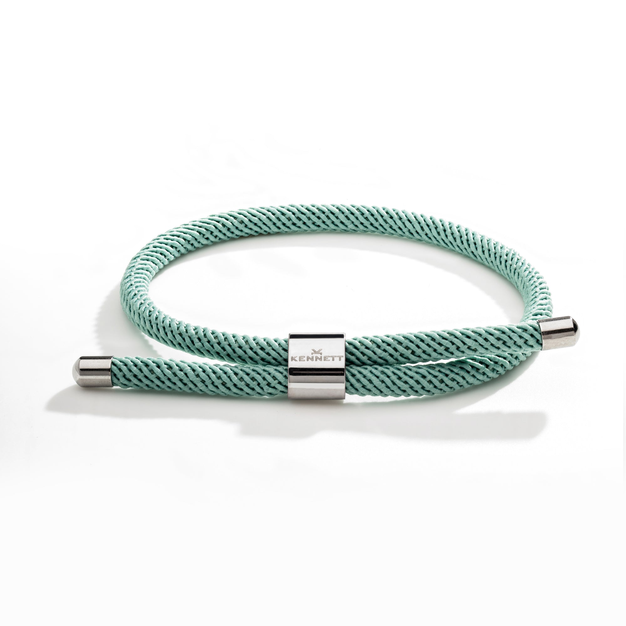 Miami Green Bracelet by Kennett, adjustable cord jewellery