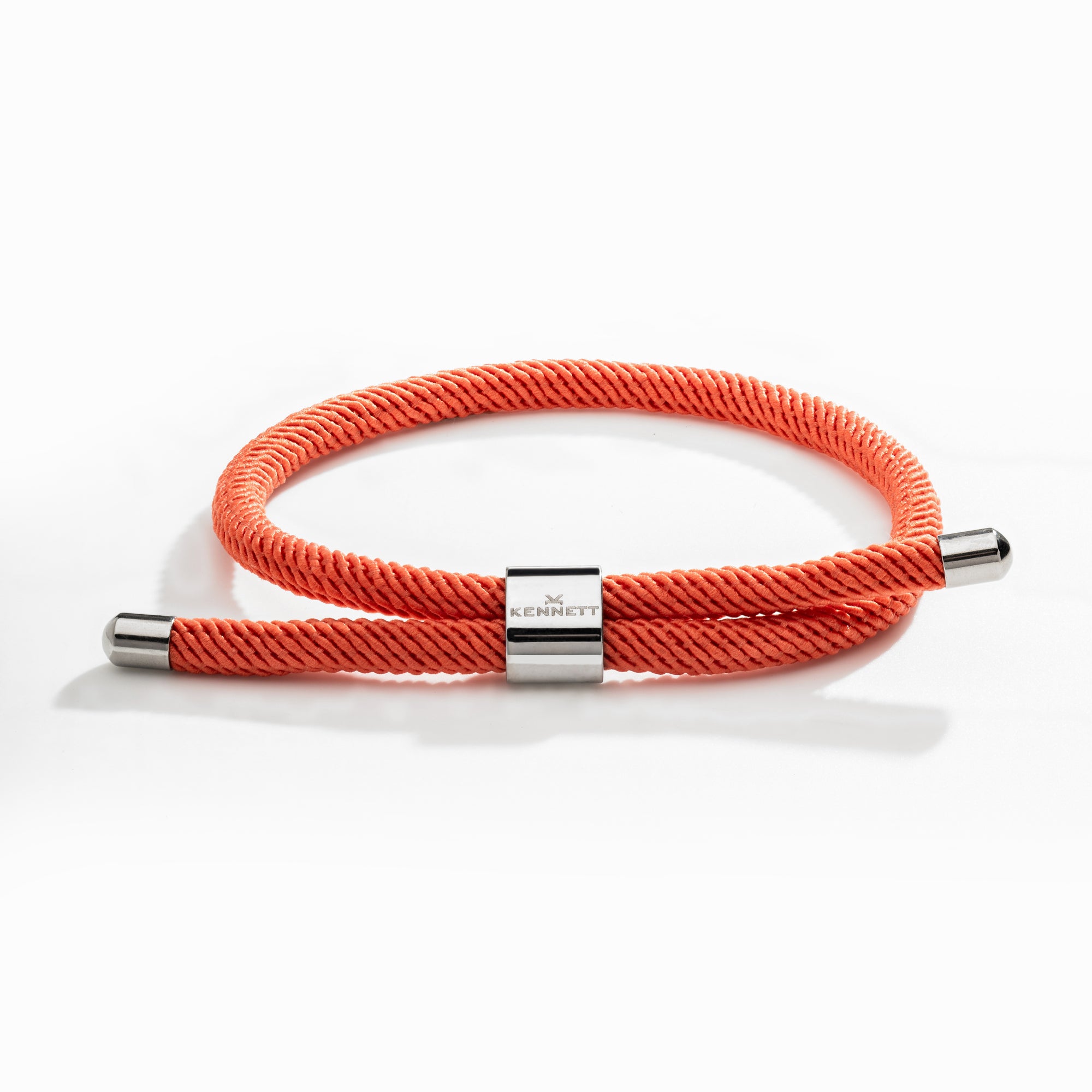 yacht buoy orange cord bracelet by Kennett Jewellery.