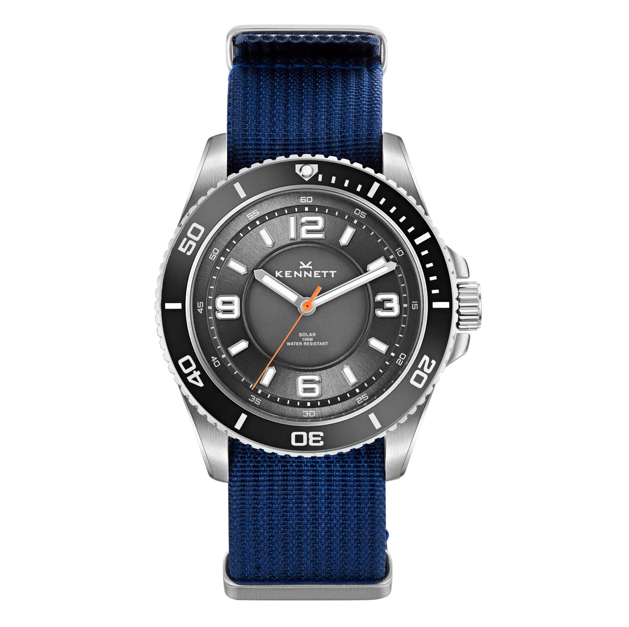 Kennett Solaxplorer Solar-Powered Adventure Watch with Fabric Straps
