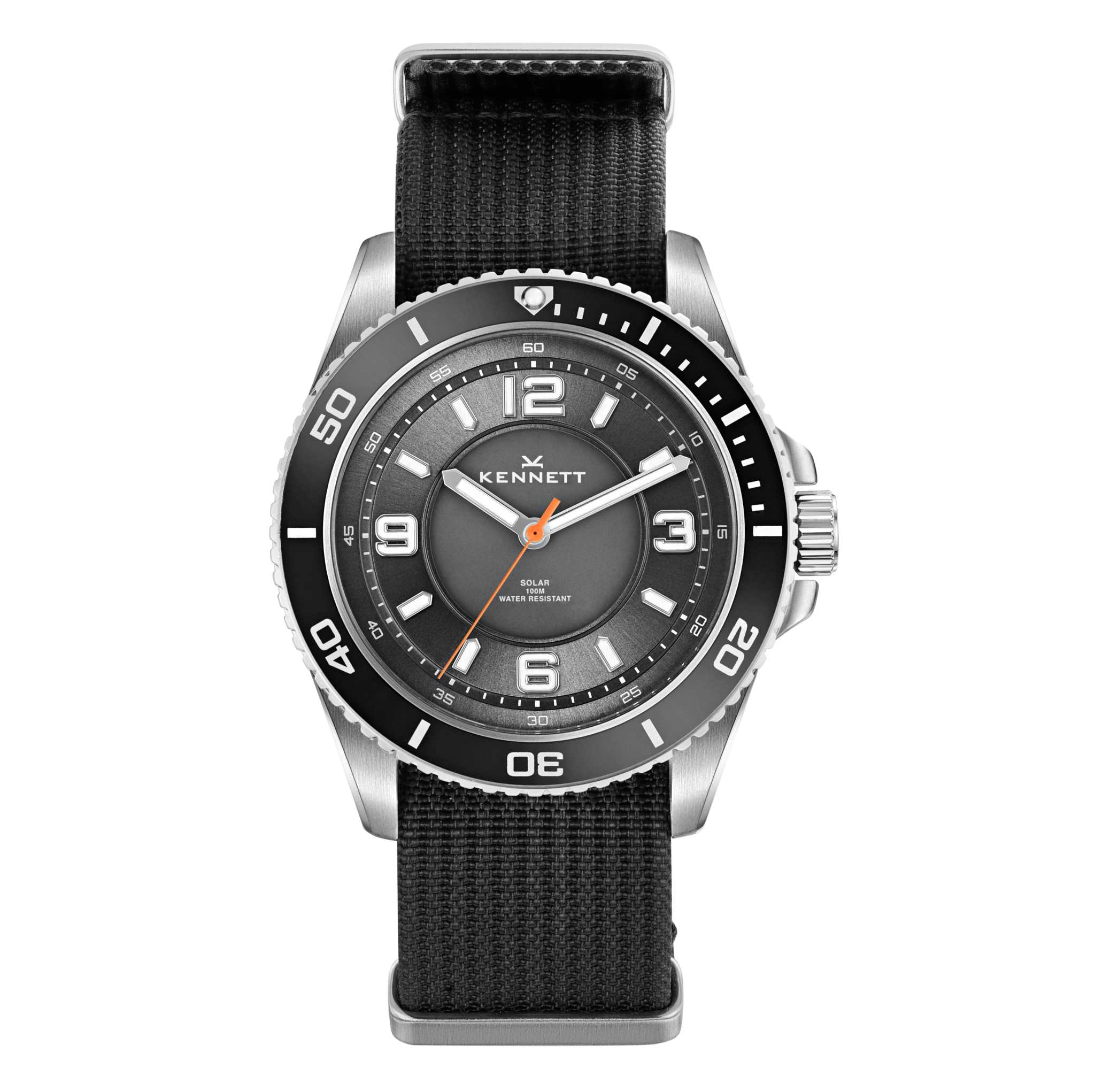 Kennett Solaxplorer Solar-Powered Adventure Watch with Fabric Straps